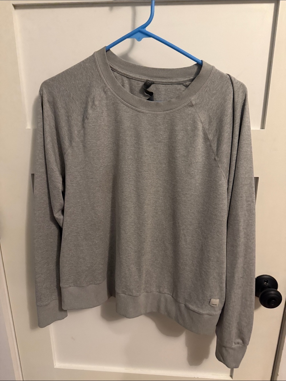 Vuori Lightweight Crewneck Sweatshirt in Gray